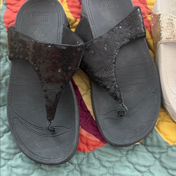 Fitflop Sequin Thong Sandals - Picture 1 of 15